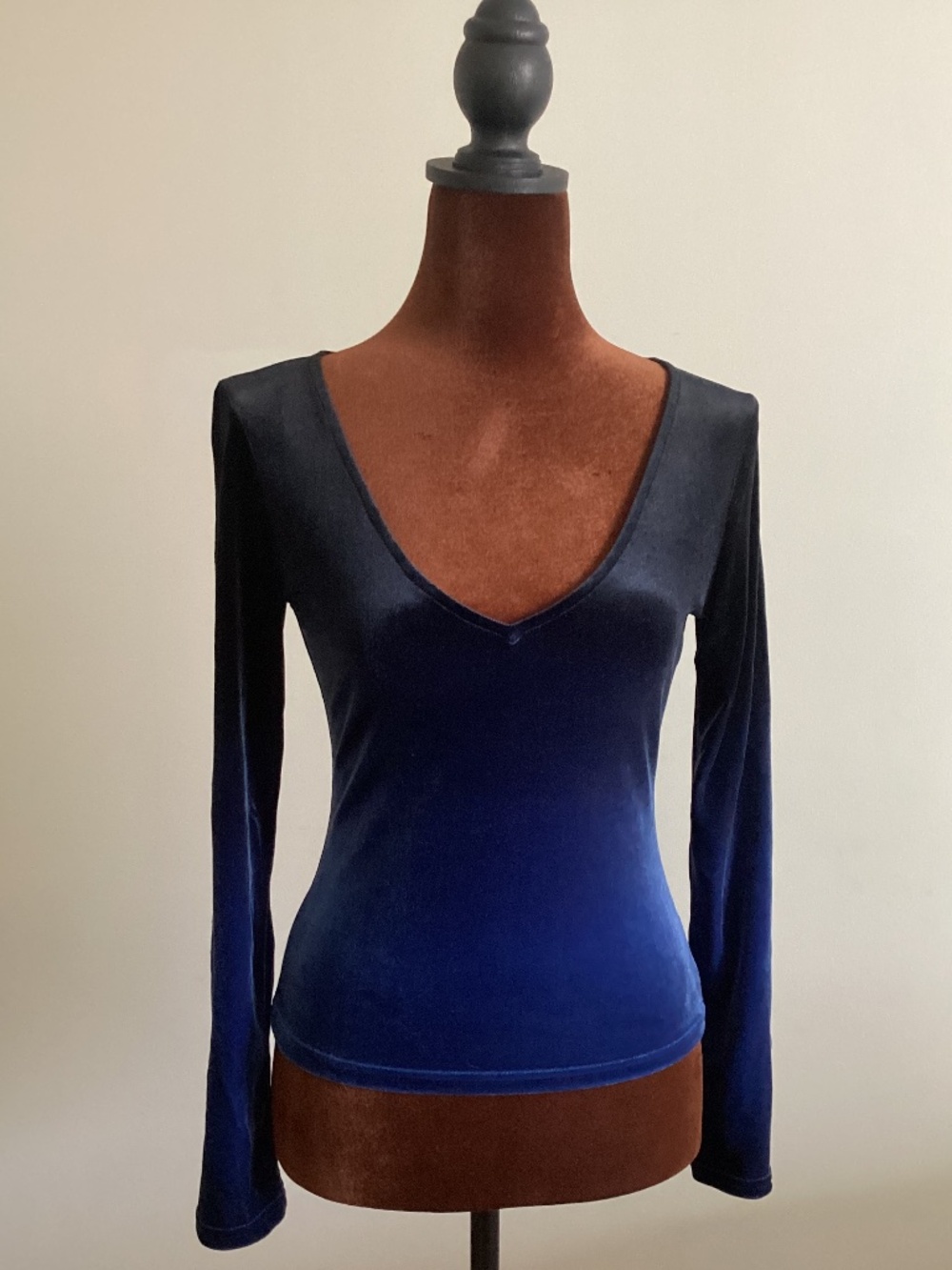 Moda ombré long sleeve top